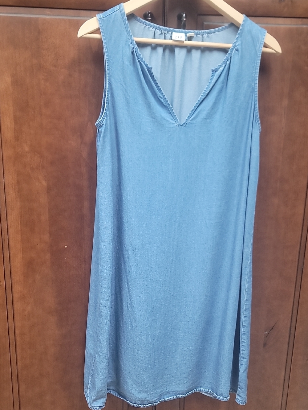 GAP Light Blue Chambray Shirt Dress